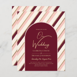 Farbpalette Burgundy Pink Gold Hochzeit