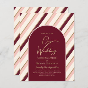 Farbpalette Burgundy Pink Gold Hochzeit