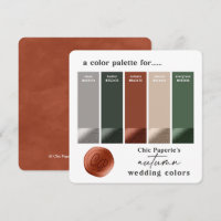 Farbpalette der Farbpalette "Rust Hunter Green Hoc