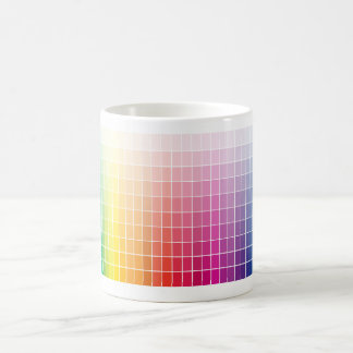 Farbpalette der Farbtabellen der Grafik Ombre Kaffeetasse