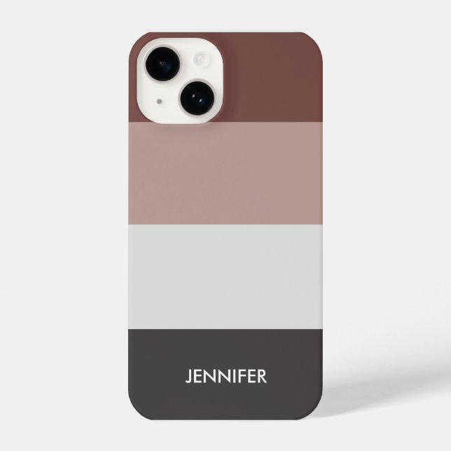 Farbpalette der Minimalistischen Streifen iPhone Hülle (Rückseite)