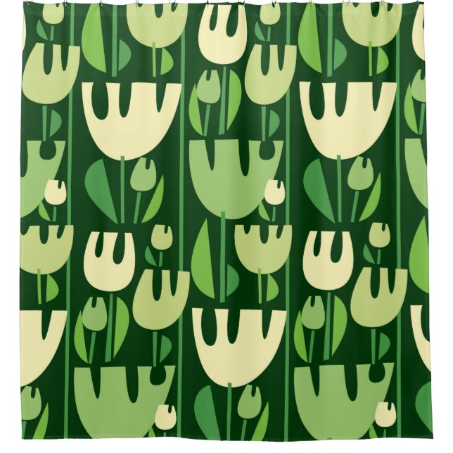 Farbpalette der Tulips Duschvorhang (Vorderseite)