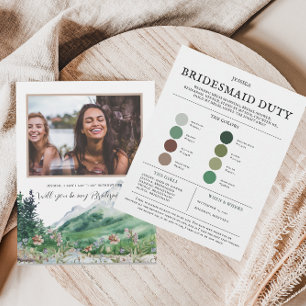 Farbpalette der Wildblume   Meine Bridesmaid Ankündigung