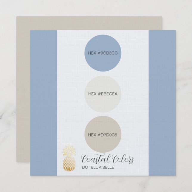 Farbpalette Einladung (Vorne/Hinten)