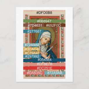 Farbpalette für Maria, Mater Dolorosa (SAU 20) Postkarte