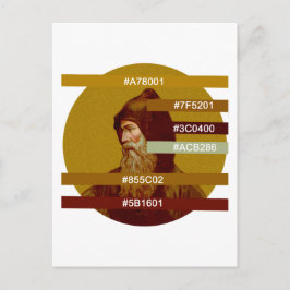Farbpalette für St. Cyril the Monk (M 02) Postca Postkarte