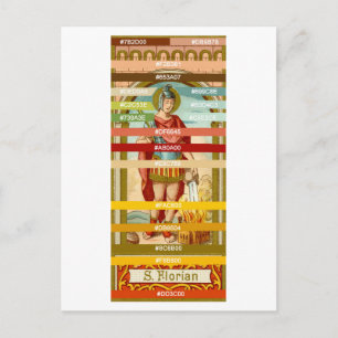 Farbpalette für St. Florian von Lorch (BK 32) Postkarte