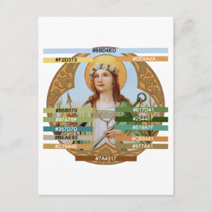 Farbpalette für St. Philomena (BK 005) Postkarte