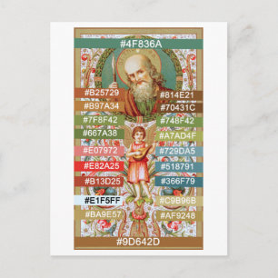 Farbpalette für St. Thomas der Apostel (JMAS 12) Postkarte