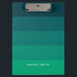 Farbpalette Klemmbrett<br><div class="desc">Ein schlichtes und elegantes Design mit einem Muster aus grünen Streifen.</div>