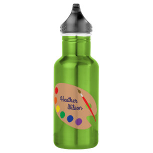 Farbpalette Niedliche Kinder Wasserflasche mit Nam