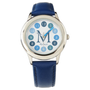 Farbpalette Niedliche Monogramm-Überwachung für Bo Armbanduhr