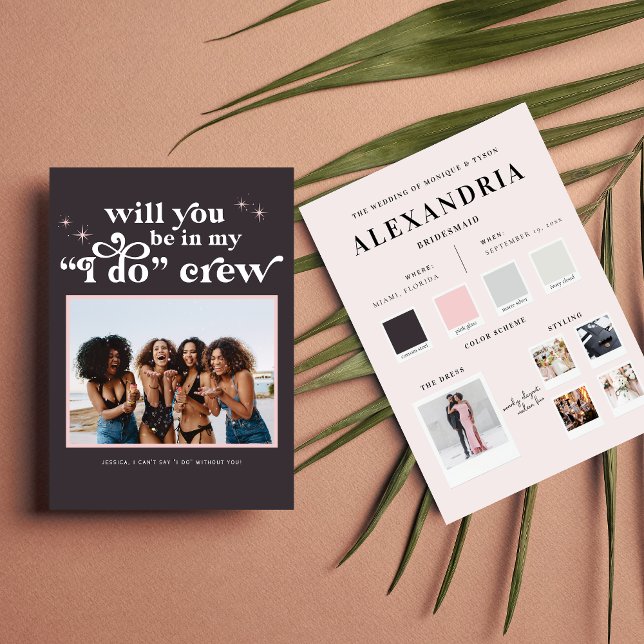 Farbpalette Sie werden mein Bridesmaid-Vorschlag s Mitteilungskarte (Von Creator hochgeladen)