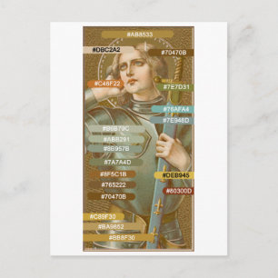 Farbpalette St. Jeanne d'Arc (JM 28) Postkarte