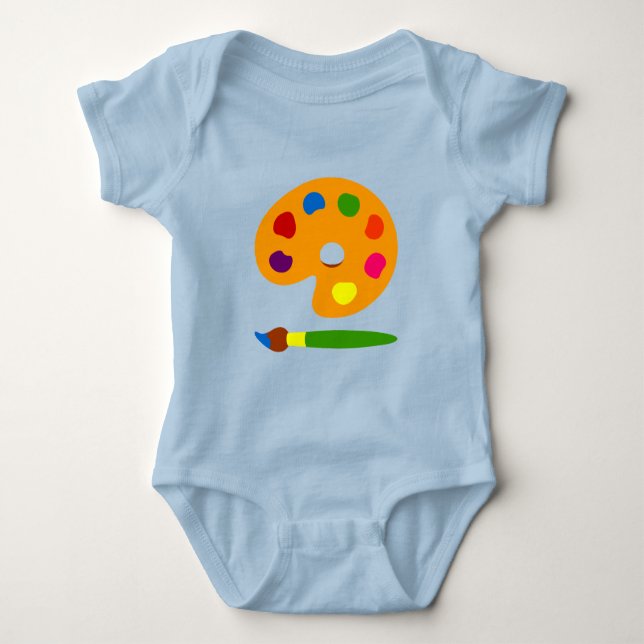 Farbpalettenart Baby Strampler (Vorderseite)
