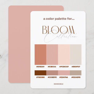 Farbpalettenkarte Bloom Wedding