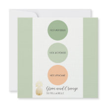 Farbpalettenkarte mit grüner Farbe