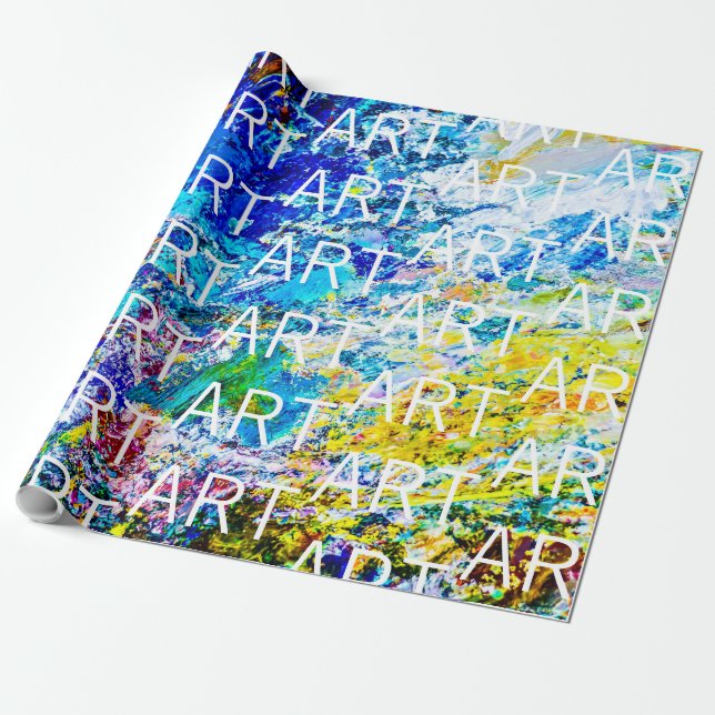 Farbpalettenkunst anpassbar geschenkpapier (Ungerollt)