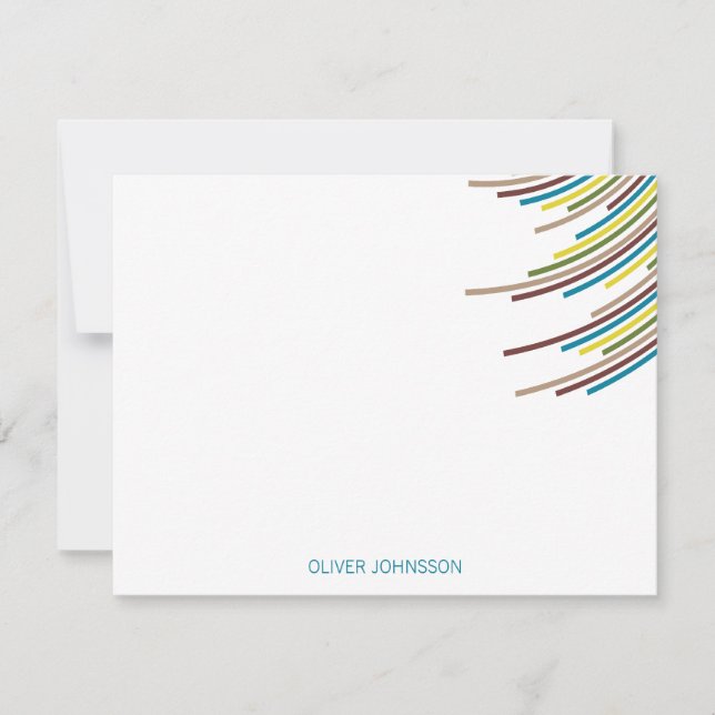 FarbParty-Streifen-21. Geburtstag danken Ihnen zu Dankeskarte (Vorderseite)