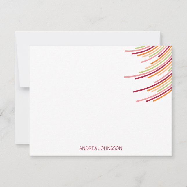 FarbParty-Streifen-21. Geburtstag danken Ihnen zu Dankeskarte (Vorderseite)