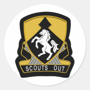 Farbpatch für Scout-Insignien mit 153d-Kavallerie Runder Aufkleber