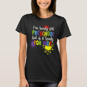 Farbpinsel Ich bin bereit für den Rücken in der Vo T-Shirt