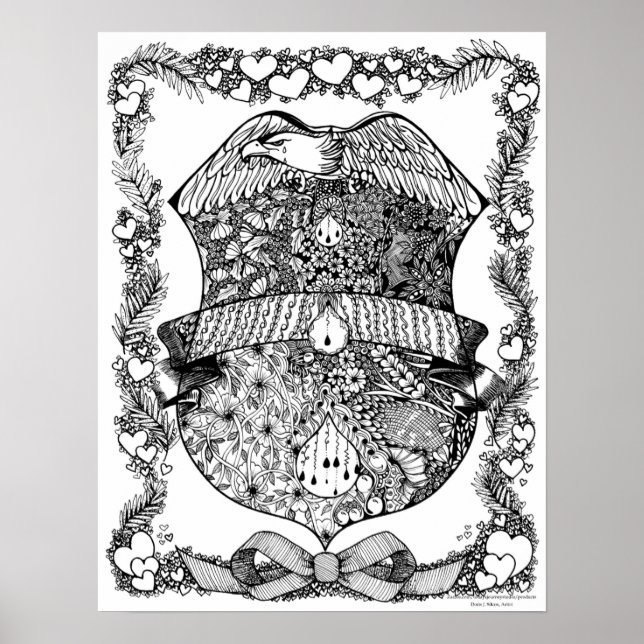 Farbplakat "In the Line of Duty" Poster (Vorne)