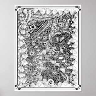 Farbplakat "Schritte der Kunst" Poster