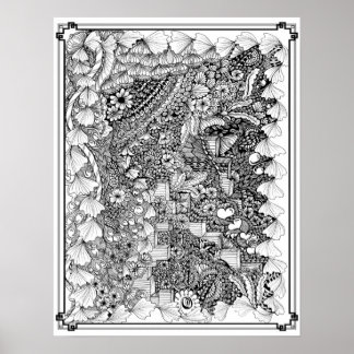 Farbplakat "Schritte der Kunst" Poster