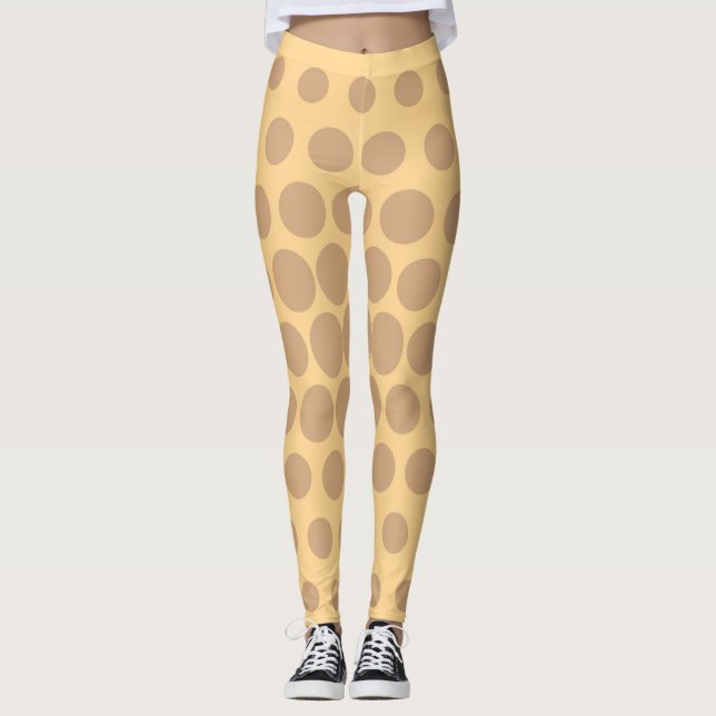 Farbpolka-Dots-Muster #11 Leggings (Vorderseite)