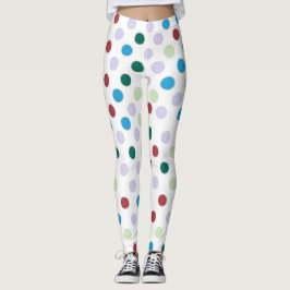 Farbpolster Punkt Leggings