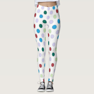 Farbpolster Punkt Leggings