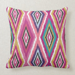 FarbPop Ikat Diamanten Kissen