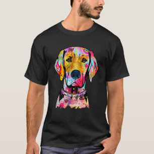 Farbportrait eines abstrakten Labrador Retrievers T-Shirt
