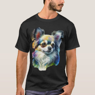 Farbportrait eines Chihuahua T-Shirt