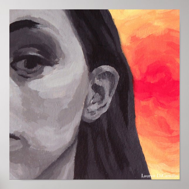 Farbportrait Poster (Vorne)