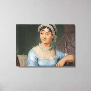 Farbporträt-feine Kunst-Leinwand Janes Austen Leinwanddruck