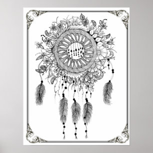 Farbposter "MrsDee's Dreamcatcher Liebe1" Poster