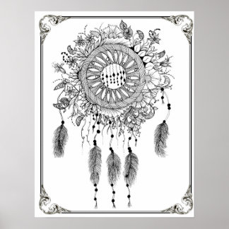 Farbposter "MrsDee's Dreamcatcher Liebe1" Poster