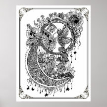 Farbposter "MrsDee's Hummingbird Nectar"