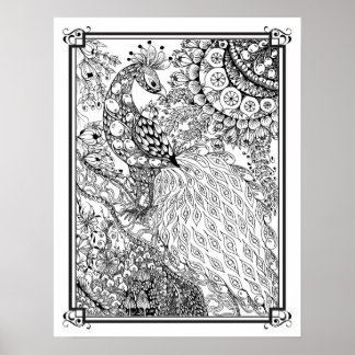 Farbposter "MrsDees Majestic Peacock" Poster