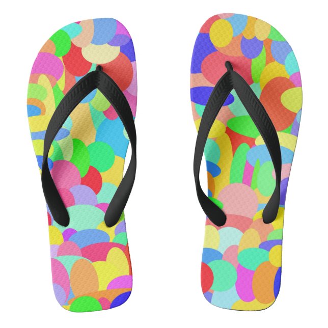 Farbpunkte spiegeln Flops Flip Flops (Fußbett)