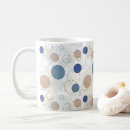Farbpunkte von Sand und Blue Beach Kaffeetasse
