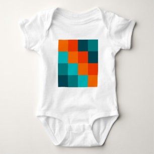 Farbquadrate Baby Strampler