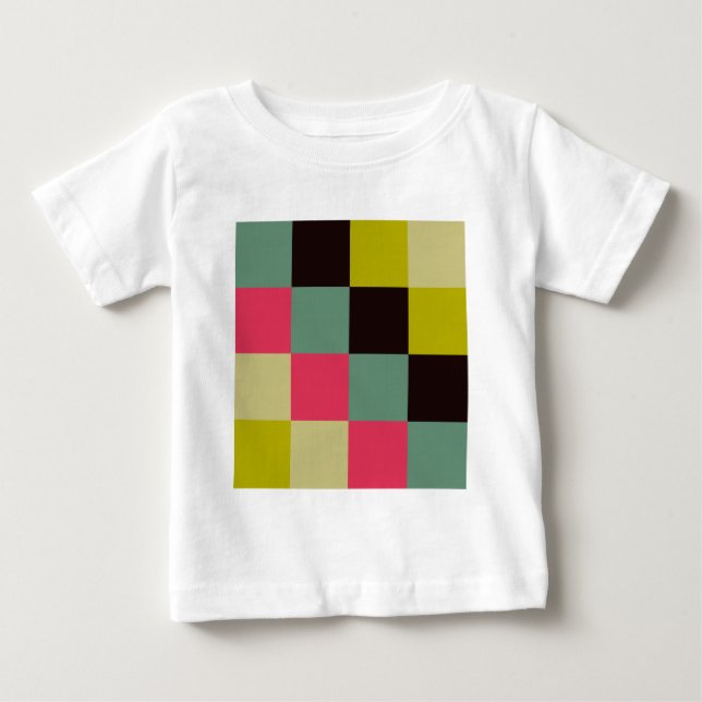 Farbquadrate Baby T-shirt (Vorderseite)