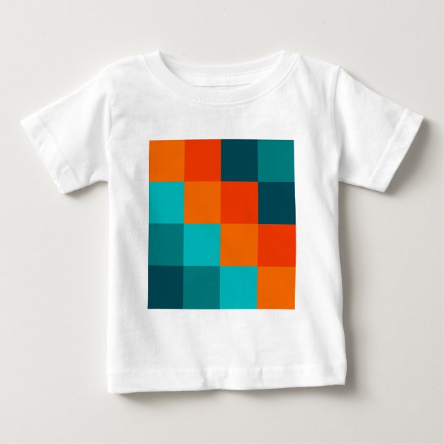 Farbquadrate Baby T-shirt (Vorderseite)