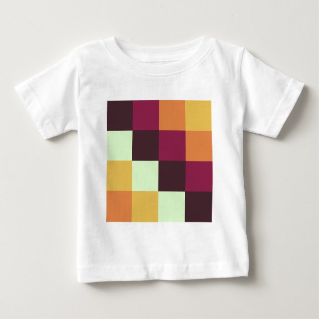 Farbquadrate Baby T-shirt (Vorderseite)