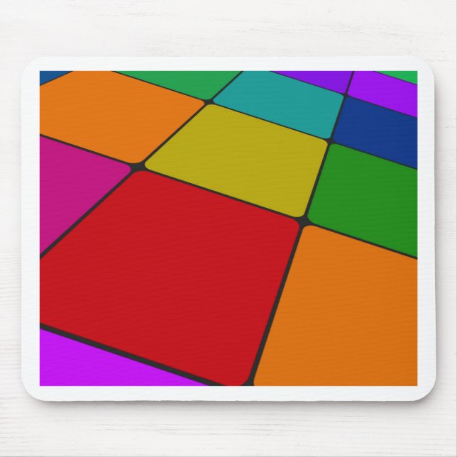Farbquadrate Mousepad (Vorne)