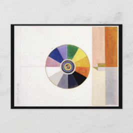 Farbrad, Abstrakte Kunst Postkarte
