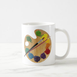 Farbrad des Künstlers Tasse